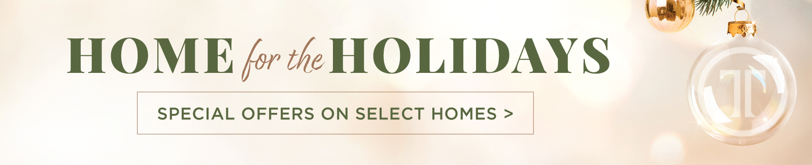 Home for the Holidays: Special Offers on Select Homes